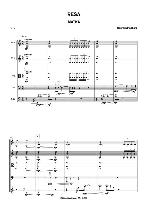 Henrik Strindberg - Resa, page 1